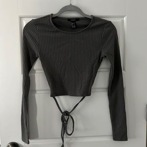 Forever21 long sleeve crop top
